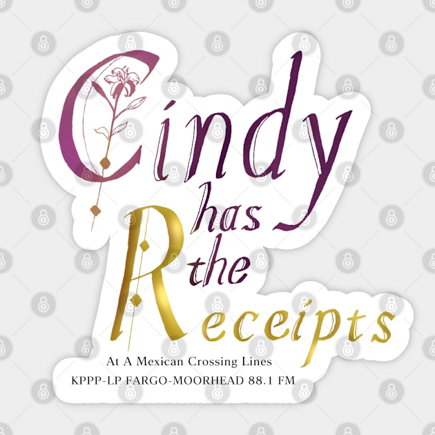 She has the receipts! Sticker by SiqueiroScribbl